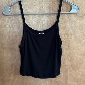 Sunday Best Black Fitted Crop Camisole